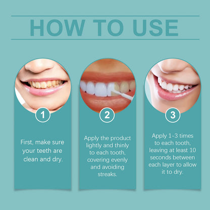 Instant Teeth Whitening Paint Gel for Stain Removal and Bright Smile