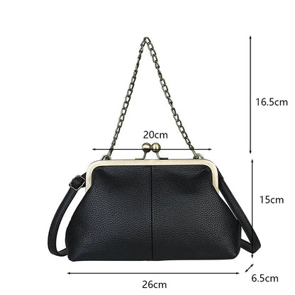 Luxury Vintage Lychee Shell Bag