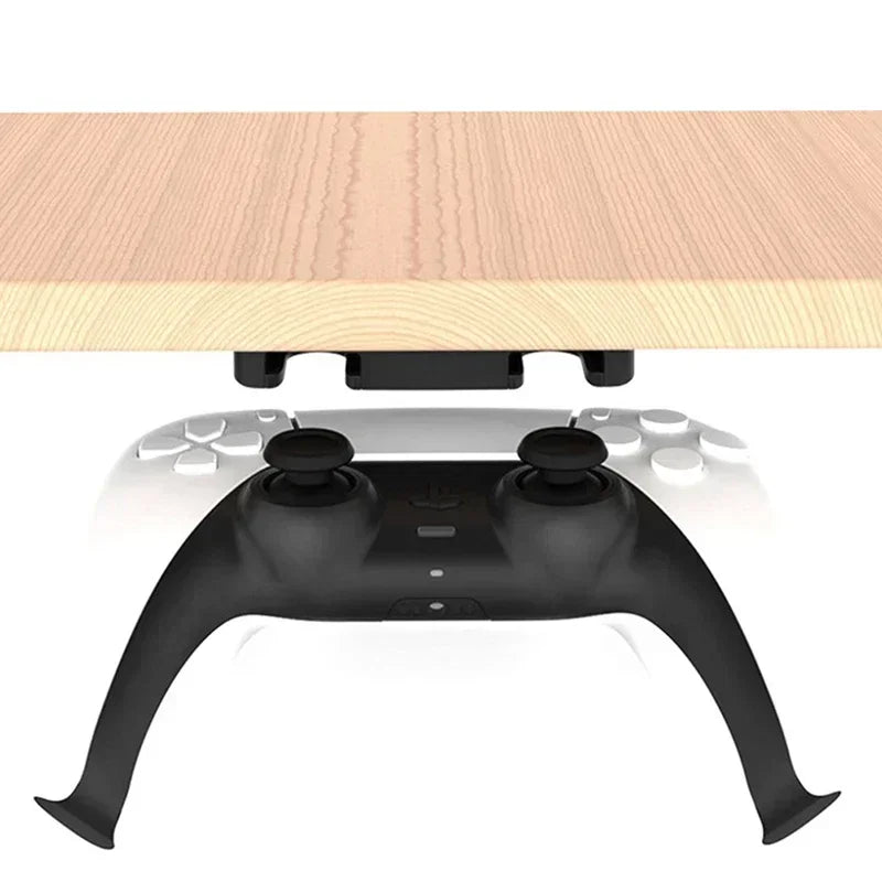 Under-Desk Controller Hanger Mount for PS5/PS4 - Adhesive Gamepad Hook