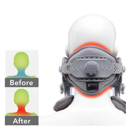 Heated Cervical Neck Traction Stretcher with Adjustable Height & Heat Therapy