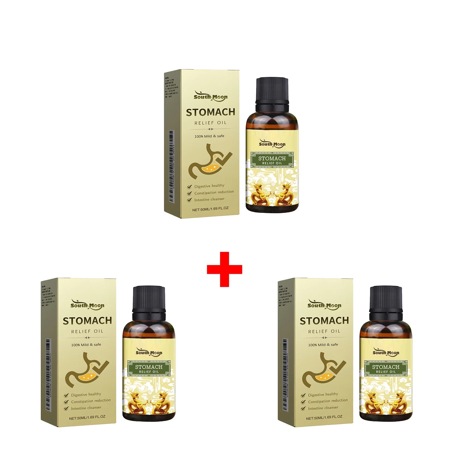 Natural Herbal Abdominal Massage Oil for Digestive Comfort & Constipation Relief - 15