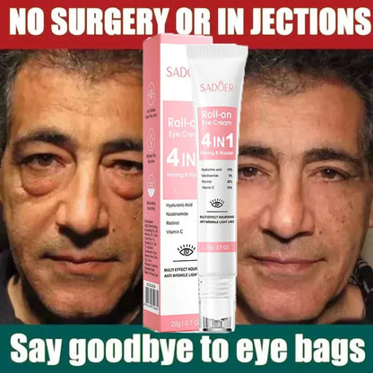 Retinol 4-in-1 Roll-On Eye Cream for Dark Circles & Puffiness Removal