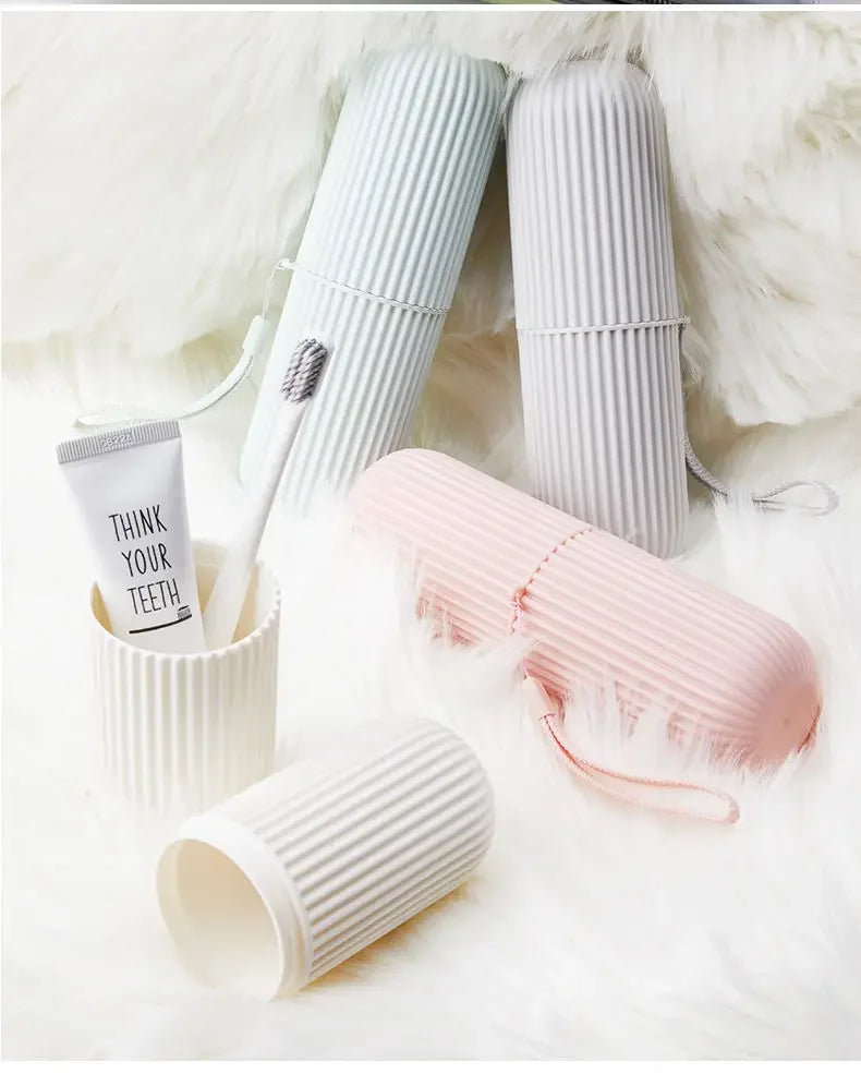 Portable Travel Toothbrush & Toothpaste Holder Case - Eco-Friendly Storage - 11