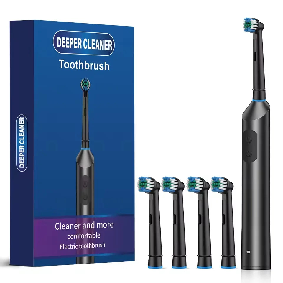 Rechargeable Rotating Electric Toothbrush with 5 Cleaning Modes