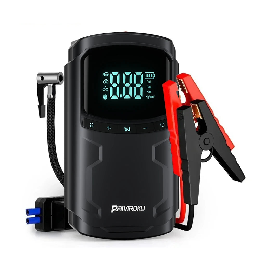 5000A Car Jump Starter with 150PSI Air Compressor & Portable Power Bank - 20