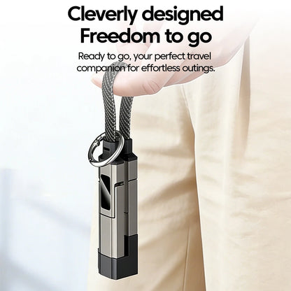 4-in-1 Fast Charging Cable with Digital Display - USB-C & Lightning Cord