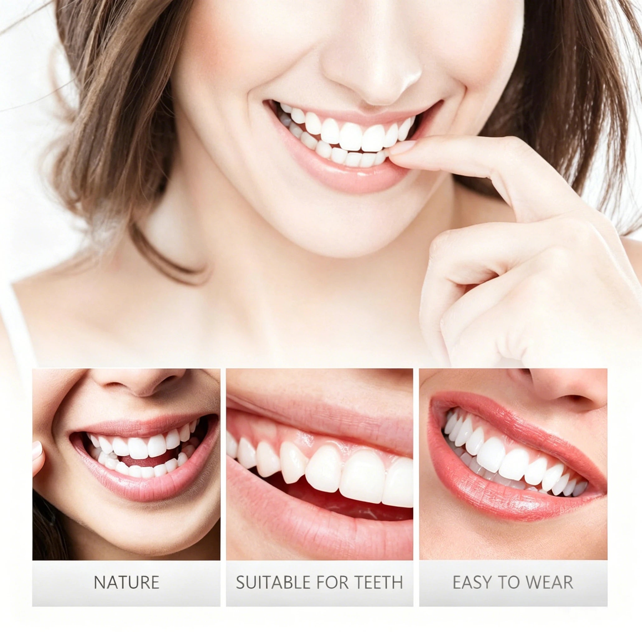 Instant Snap-On Smile Veneers - Realistic Comfort Fit Teeth for Natural Looking Smile - 2