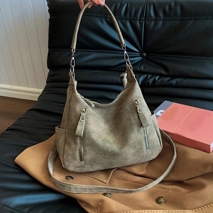 Luxury Retro Matte Shoulder Bag