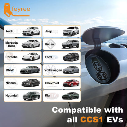 NACS to CCS1 EV Charging Adapter - Fast 500A DC Charging for Ford, GM, Rivian