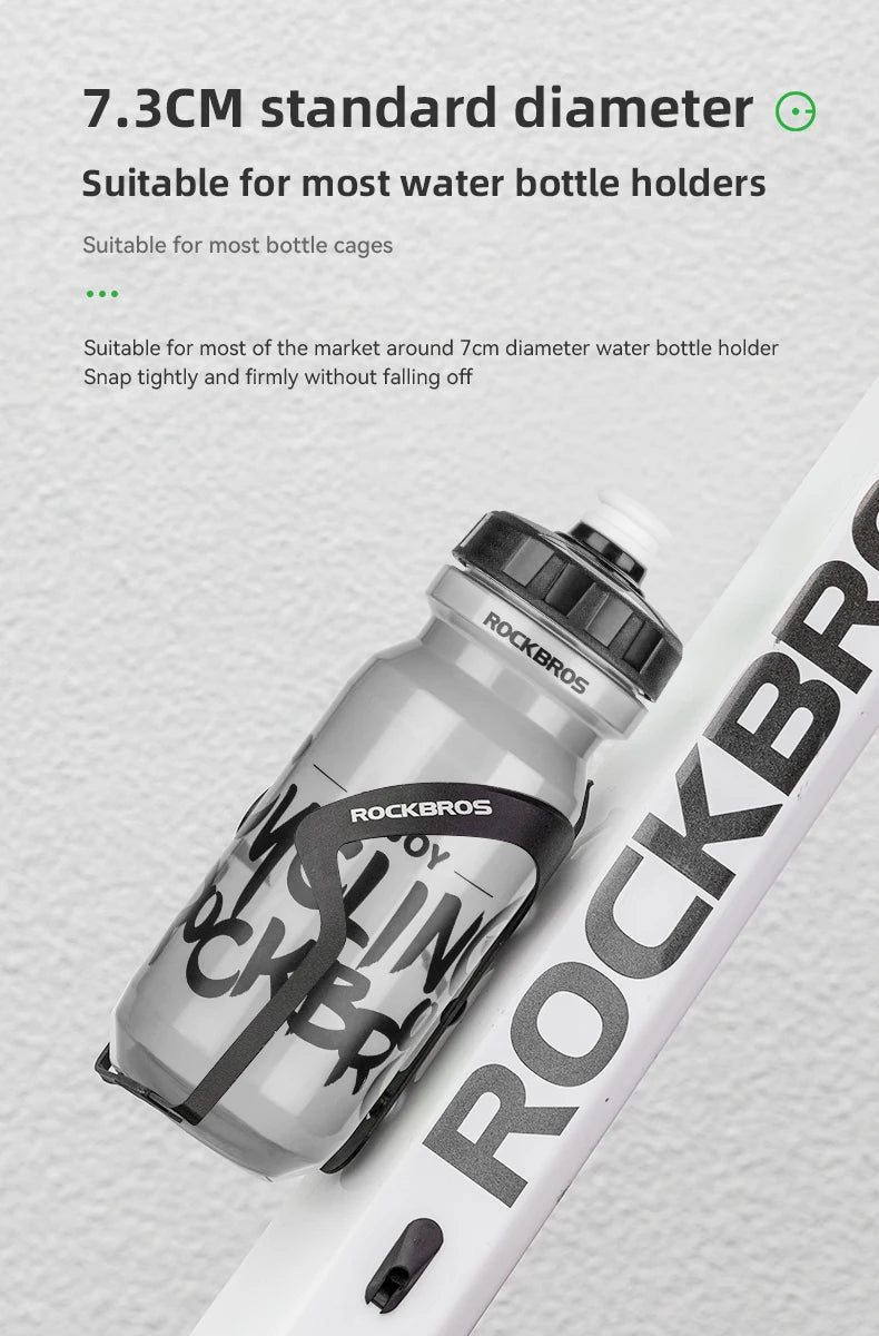 600ml Squeeze Sports Water Bottle - Leak-Proof Cycling & Fitness Bottle