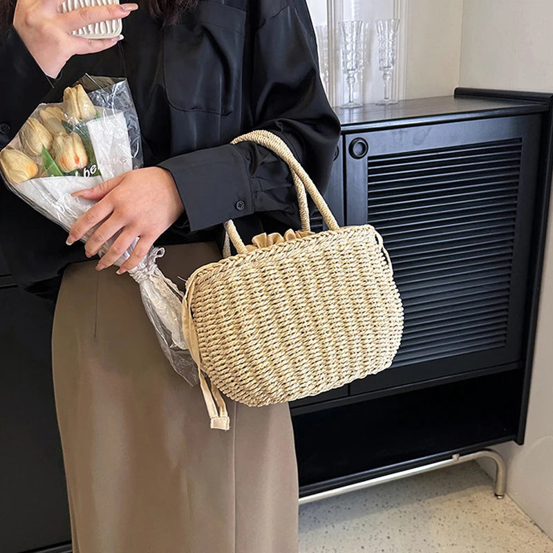 Luxury Handmade Straw Tote
