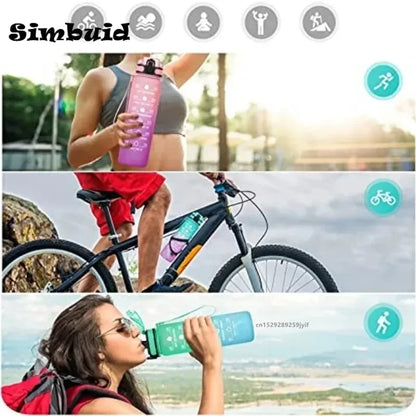 Motivational 750ml Sports Water Bottle - Leak-Proof & Portable Fitness Cup