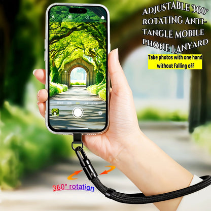 Universal Adjustable Phone Lanyard Crossbody & Wrist Strap 360° Rotating
