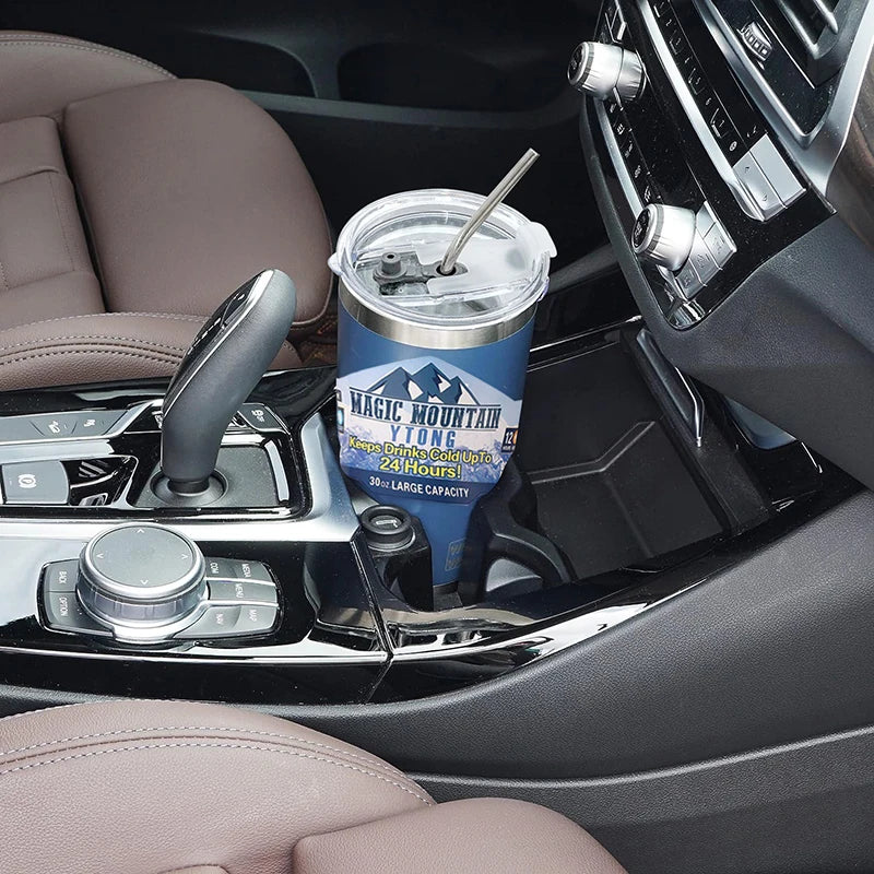 900ml Vacuum Insulated Stainless Steel Tumbler with Straw for Travel
