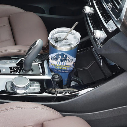 900ml Vacuum Insulated Stainless Steel Tumbler with Straw for Travel