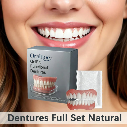 Realistic Temporary Dental Veneers - Snap-On Smile Cosmetic Denture Kit