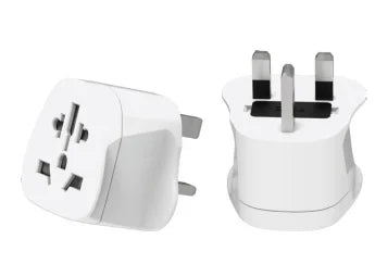 Universal Travel Plug Adapter 2-Pack - Convert EU to US, IT, CH, SA