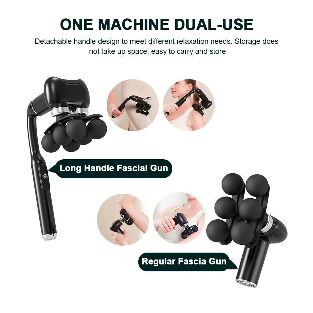 Deep Tissue Muscle Massage Gun with Detachable Handle - 2