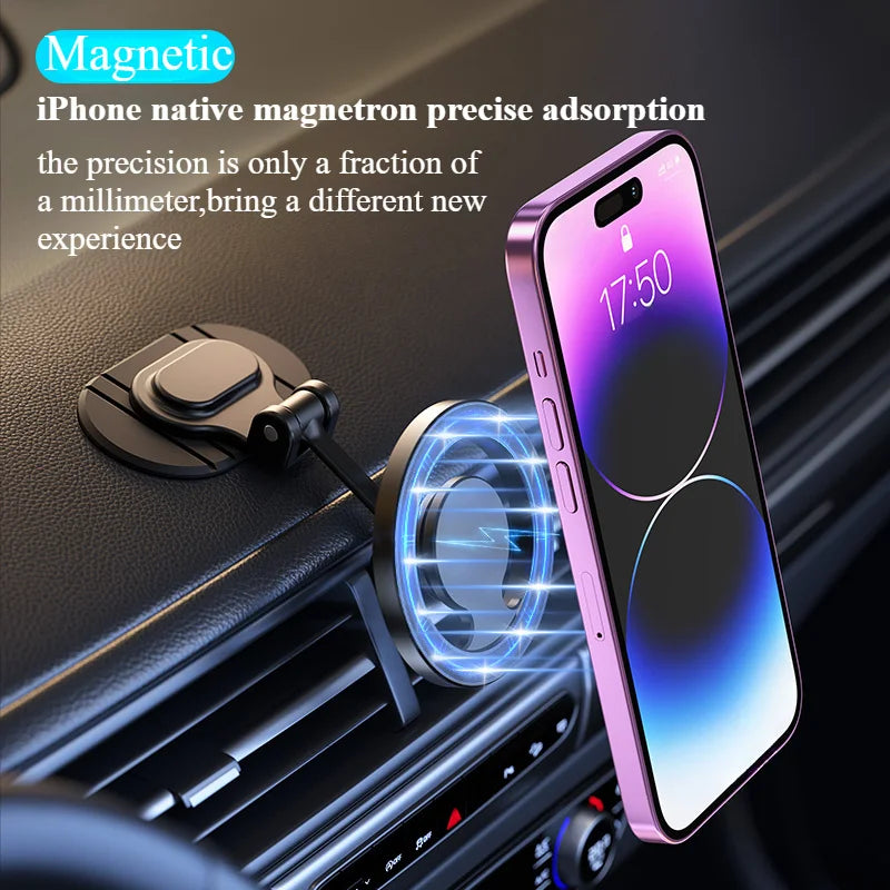 1040° Rotation Magnetic Car Phone Mount for iPhone 16 15 14 13 12 & Android - 2