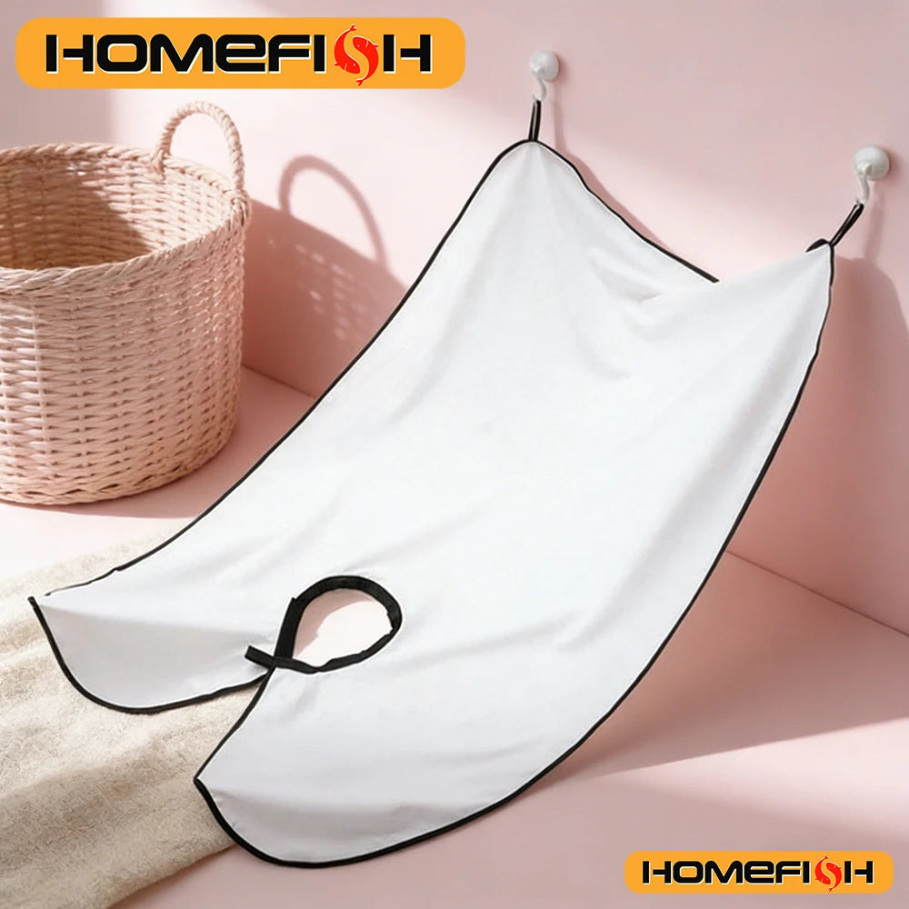 Beard Shaving Bib Apron - Clean Hair Catcher Grooming Cape - 6