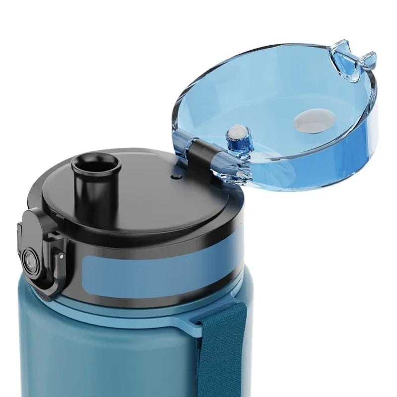 Motivational Sports Water Bottle - Leak-Proof BPA-Free Gym Jug 500-1000ml