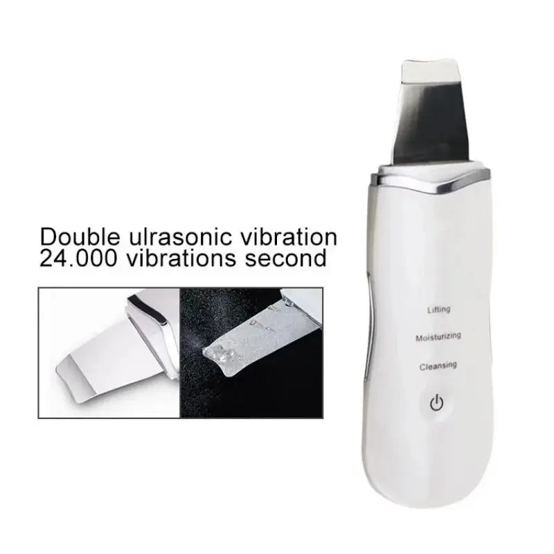 3-in-1 Ultrasonic Skin Scrubber & Facial Deep Cleansing Spatula Tool - 3