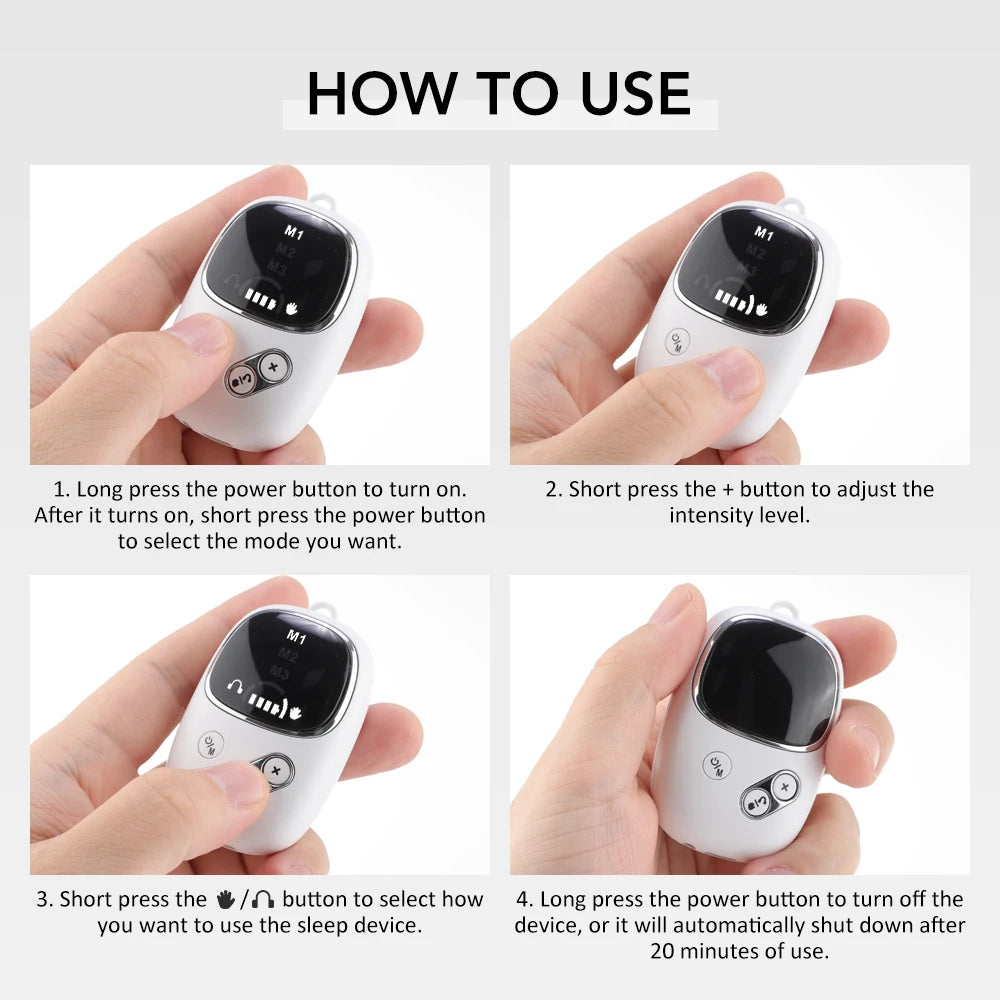 CES Sleep Aid & Anxiety Relief Device - Handheld Pulse Massager for Deep Sleep
