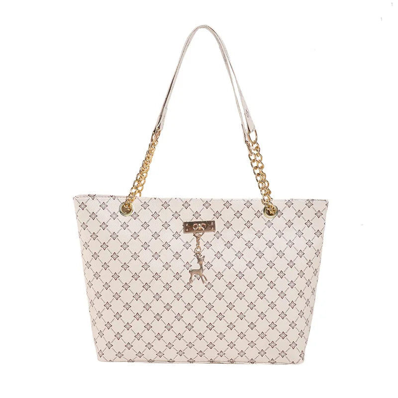Luxury Vintage PU Tote Bag