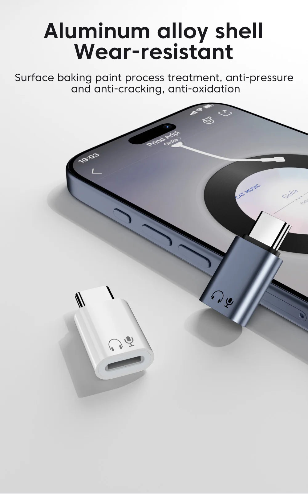 Lightning to USB-C Adapter - High-Speed Audio & Data Converter