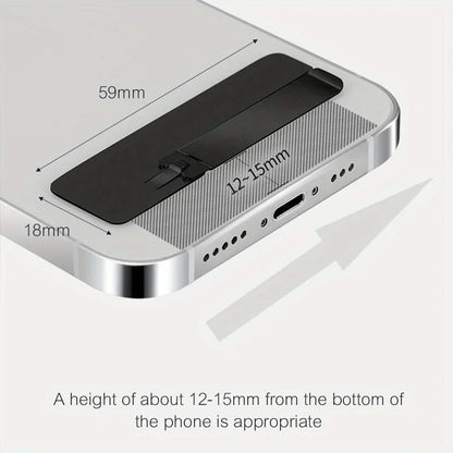 2pcs Ultra-Thin Invisible Phone Kickstand - Universal Folding Metal Desk Stand