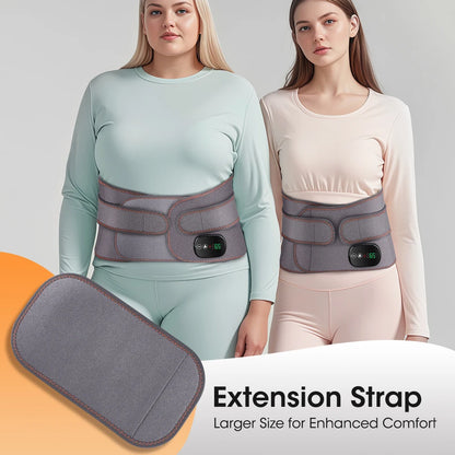 Heated Waist Massager Belt with Vibration Therapy for Back Pain Relief