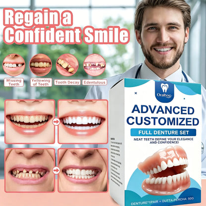 Natural Texture Realistic Full Denture Set for a Comfortable and Confident Smile