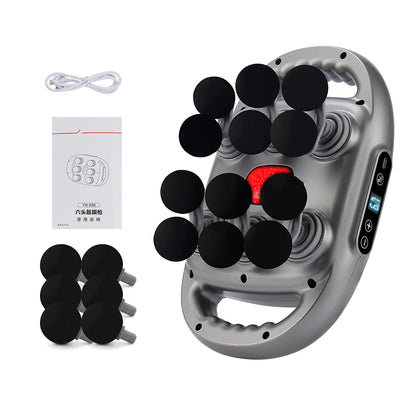 12-Head Deep Tissue Massage Gun for Full Body Relief