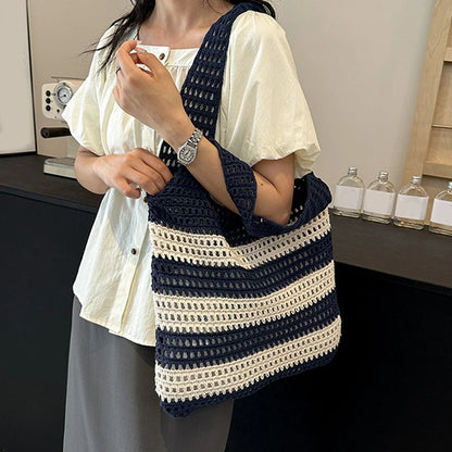 Luxury Aesthetic Knitted Tote