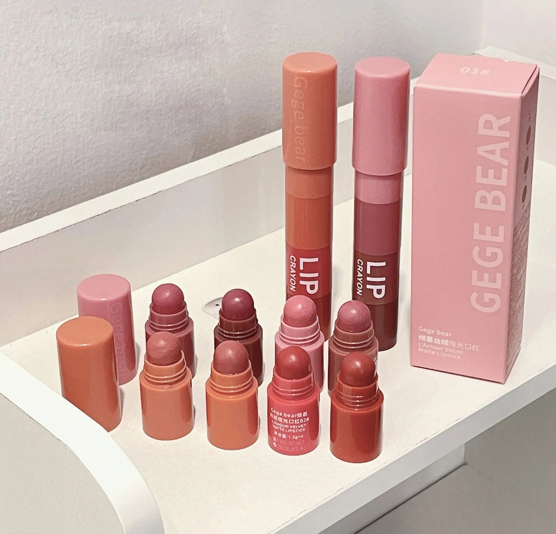 Matte Velvet Mist Lipstick - Long-Lasting Waterproof & Non-Stick Formula - 8