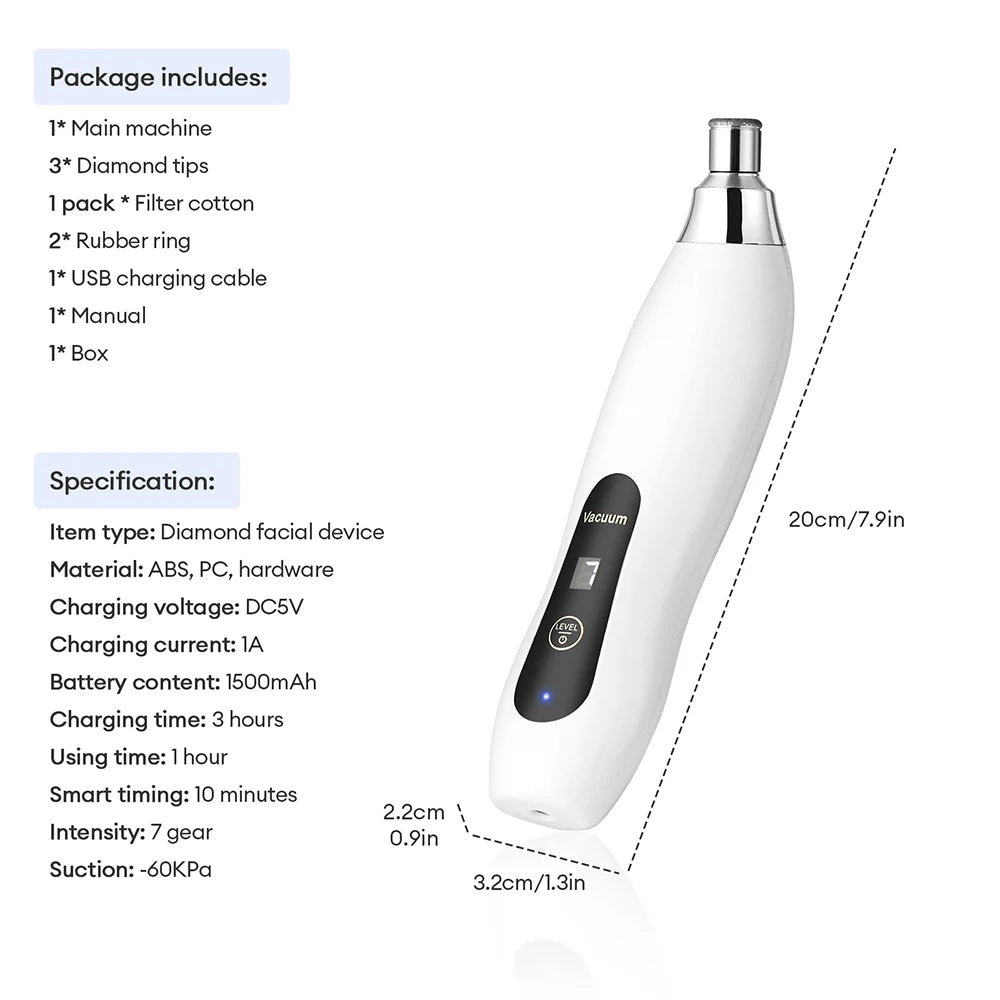 2-in-1 Diamond Microdermabrasion Machine & Hydrating Airbrush - 23