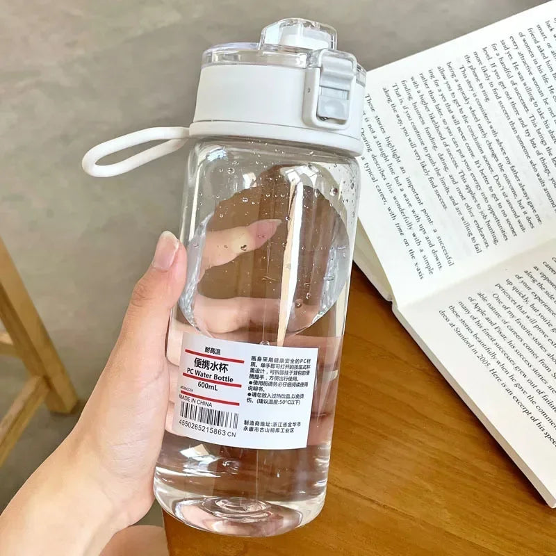 Clear Motivational Sports Water Bottle with Time Scale & Tea Infuser - 5