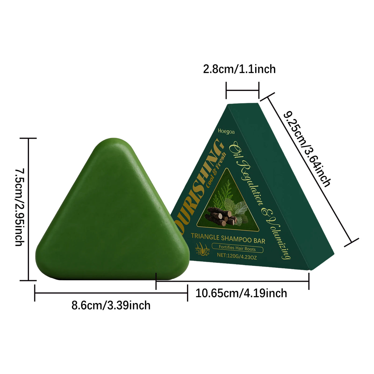 Natural Herbal Hair Growth Shampoo Bar - Anti-Hair Loss & Oil Control Soap