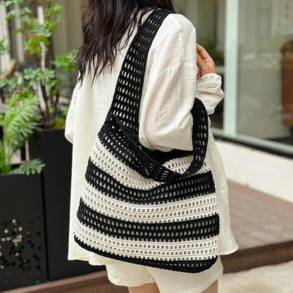 Luxury Aesthetic Knitted Tote