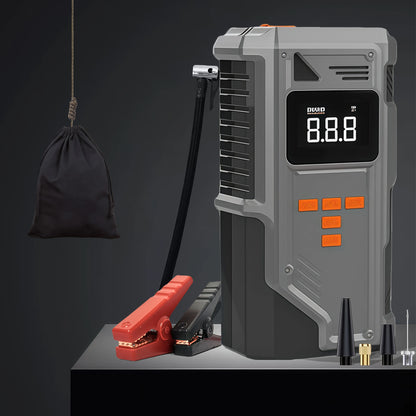 Portable Car Jump Starter with 10.2 Bar Tire Inflator & Emergency Pump
