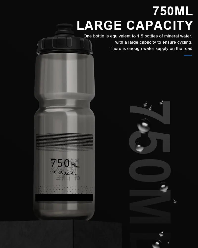 750ml Squeeze Bicycle Water Bottle - Leakproof Sport Cycling Water Cup - 10
