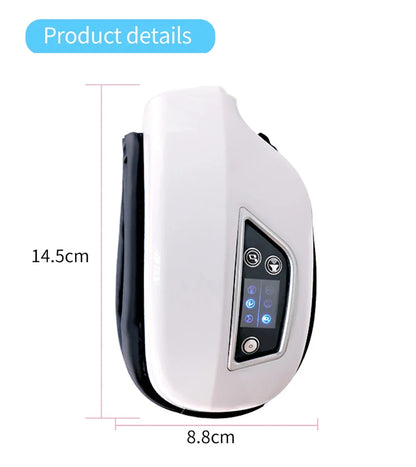 6D Smart Bluetooth Eye Massager with Heat & Air Pressure for Eye Fatigue