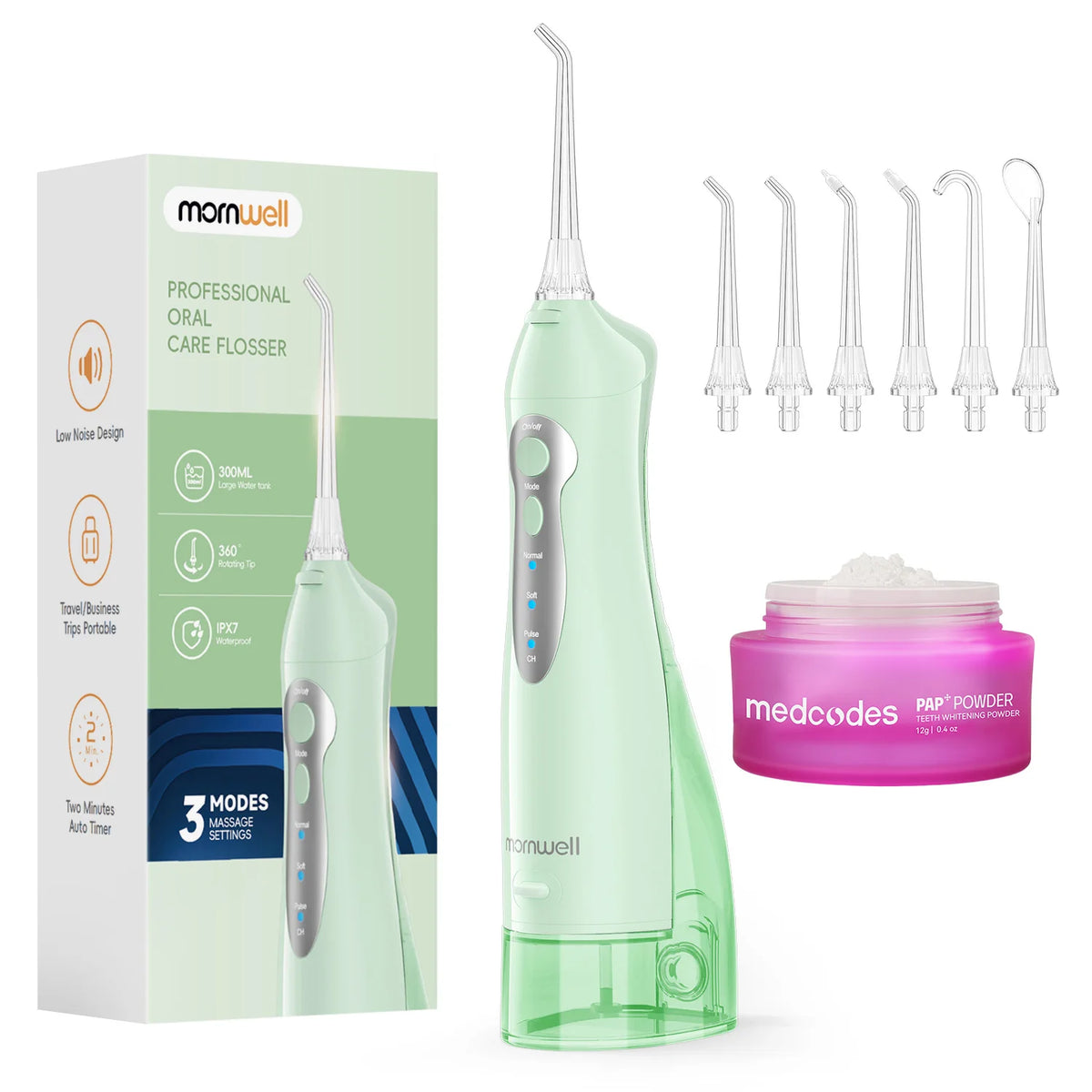Professional Cordless Water Flosser for Deep Teeth Cleaning and Gum Health