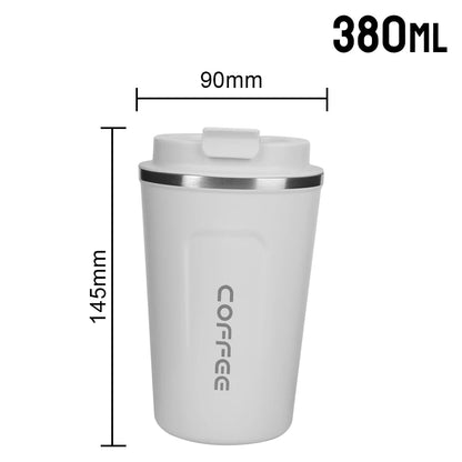 Insulated Stainless Steel Travel Mug - Leak-Proof Coffee Cup 380/510ml
