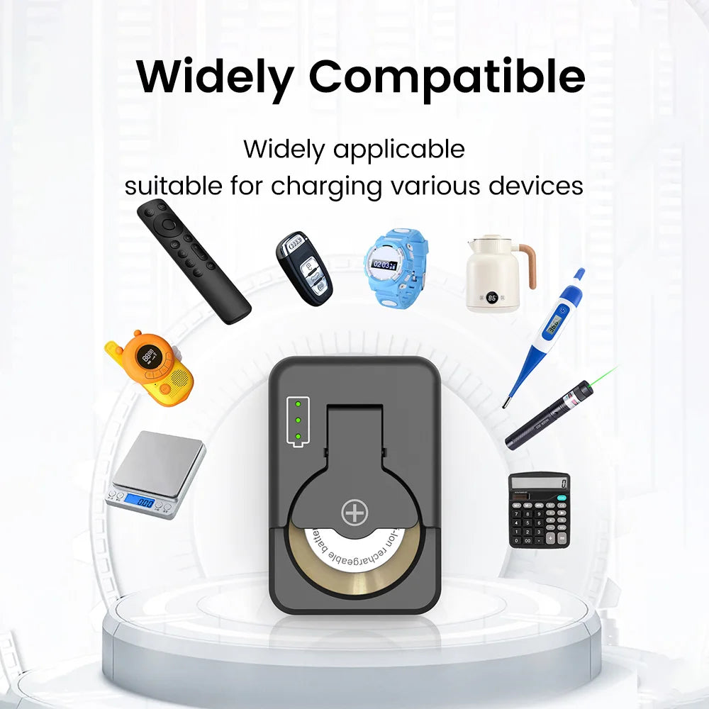 Universal Coin Battery Charger for LIR Series Rechargeable Button Cells