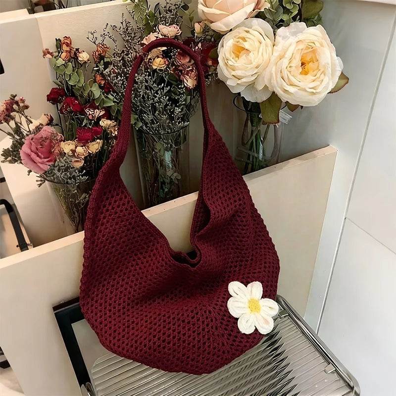 Luxury Bohemian Hollow Straw Tote