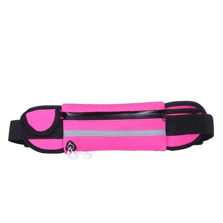 Slim Running Waist Belt - Waterproof Elastic Phone Pouch for Sports - 18