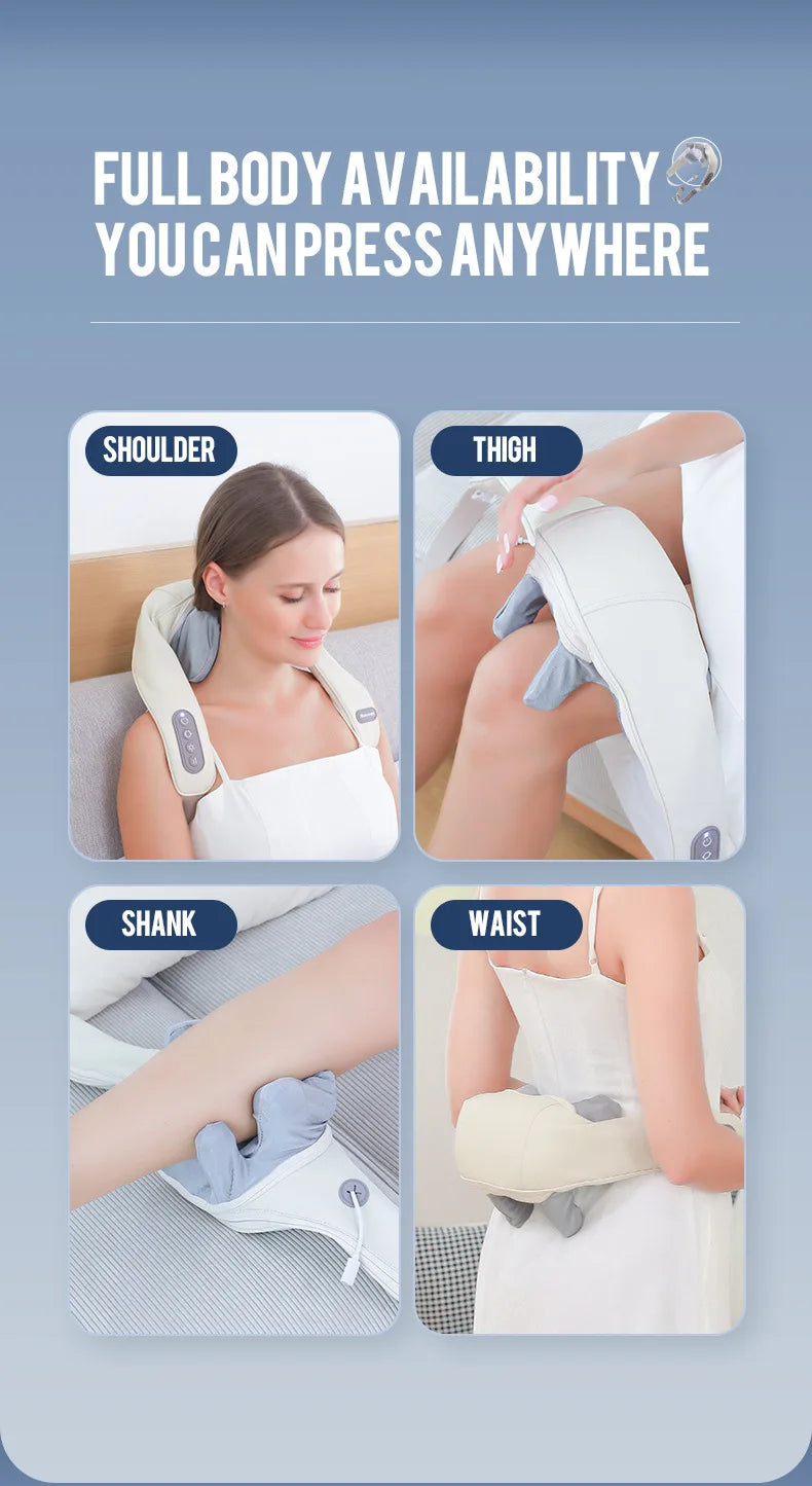 Cordless 3D Neck & Shoulder Massager for Pain Relief