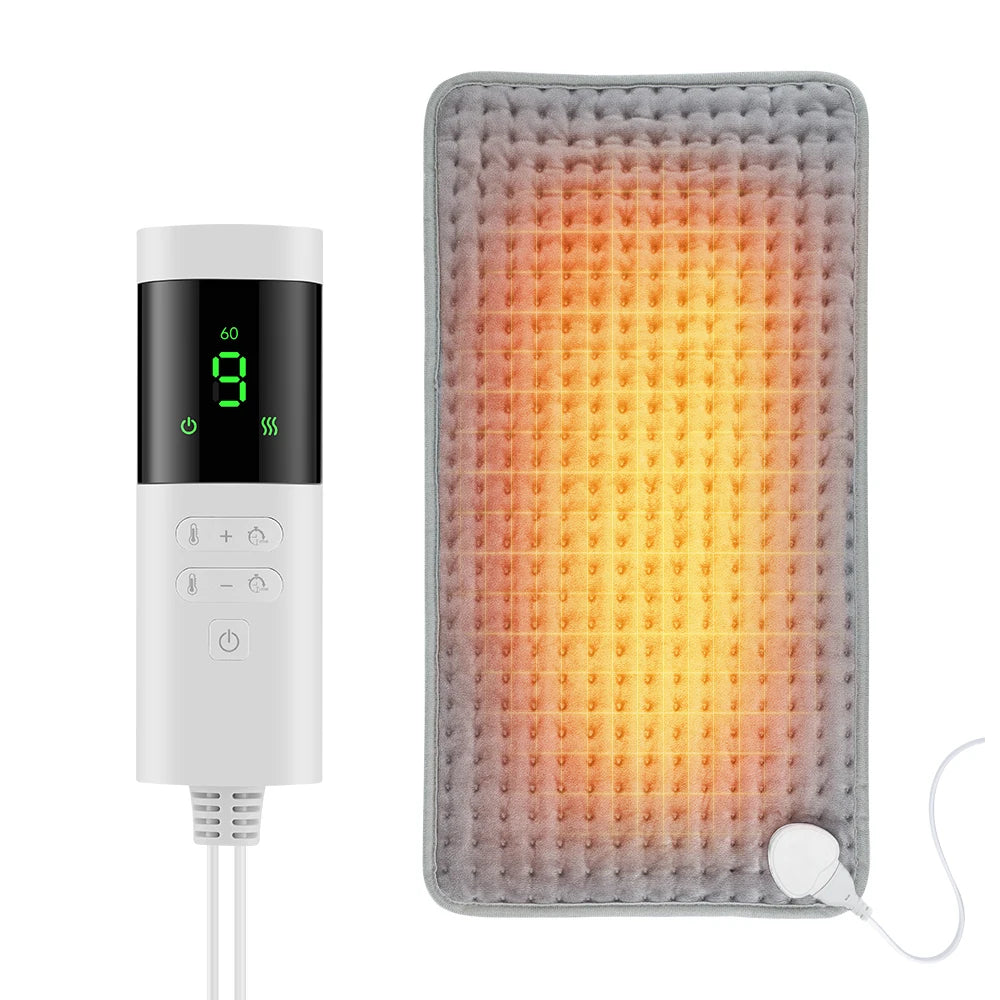 Electric Heating Pad with 9 Temperature Levels & Auto-Off Timer for Pain Relief - 17