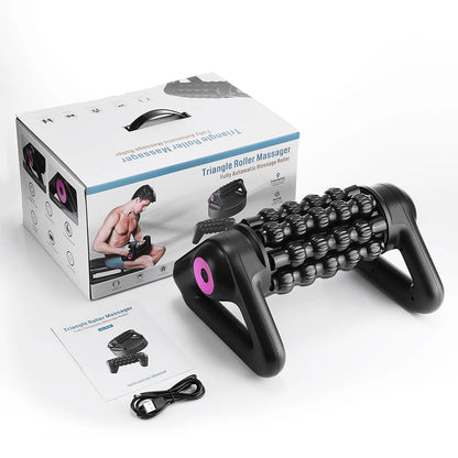 Electric Deep Tissue Fascia Roller Massager for Muscle Recovery
